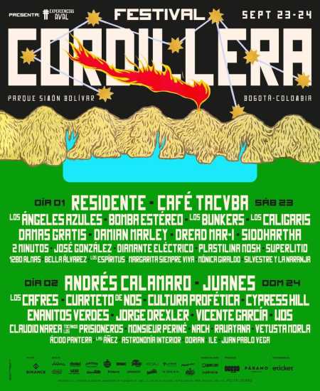 Cartel oficial festival cordillera 2023