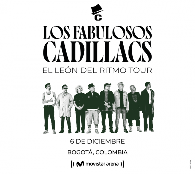 Flayer evento LOS FABULOSOS CADILLACS - EL LEÓN DEL RITMO TOUR