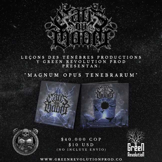Flayer evento CAOS OV DOOM anuncia lanzamiento de Magnum Opus Tenebrarum