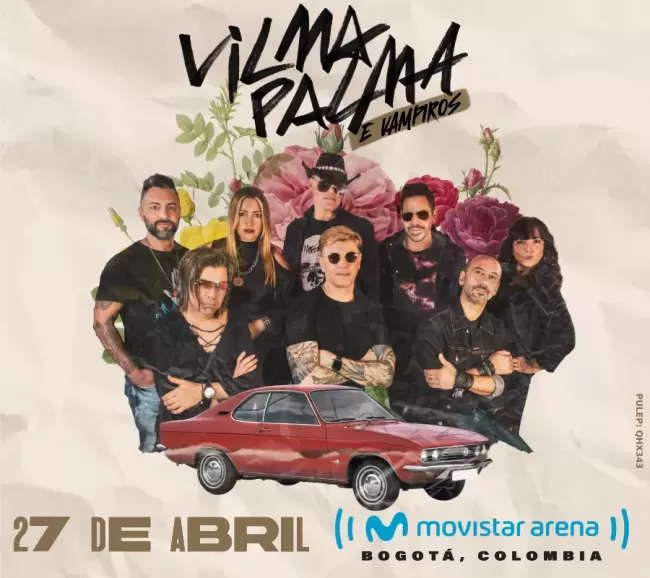 Flayer evento VILMA PALMA E VAMPIROS