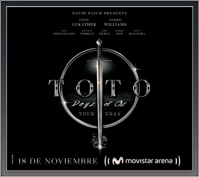 Flayer evento TOTO | DOGZ OF OZ TOUR 2024