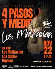 Concierto Los Malkavian lanzamiento 4 Pasos y Medio (+18)